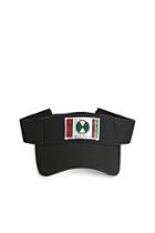 21 Men Black Cross Colours Logo Patch Visor