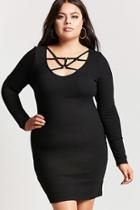 Forever21 Plus Size Caged-front Dress