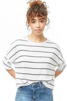 Forever21 Striped Ribbed Dolman Top