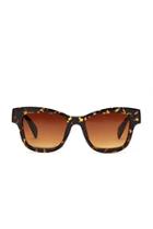 Forever21 Brown & Gold Thick-framed Square Sunglasses