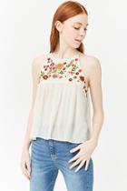 Forever21 Embroidered Floral Cami