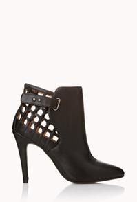 Forever21 Clear Cut Stiletto Booties