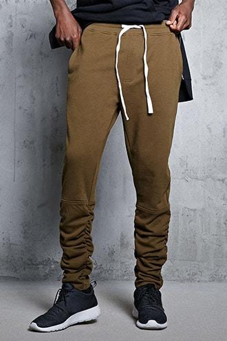 Forever21 Ruched French Terry Sweatpants