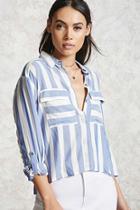 Forever21 Stripe High-low Top