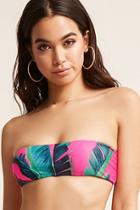 Forever21 Kulani Kinis Foliage Bandeau Bikini Top