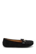 Forever21 Bit-buckle Faux Suede Loafers