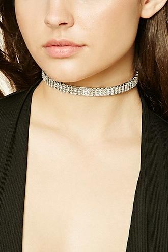 Forever21 Rhinestone Collar Choker