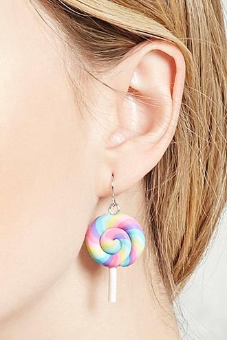 Forever21 Rainbow Lollipop Drop Earrings