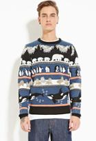 21 Men Bellfield Jamieson Polar Bear Sweater