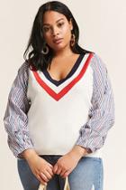 Forever21 Plus Size Stripe Combo Top