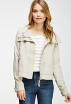Forever21 Contemporary Linen-blend Utility Jacket