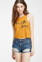 Forever21 Women's  Sorry Graphic Tank