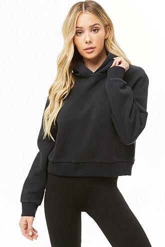 Forever21 Fleece Raglan-sleeve Hoodie