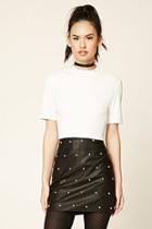 Forever21 Studded Faux Leather Skirt