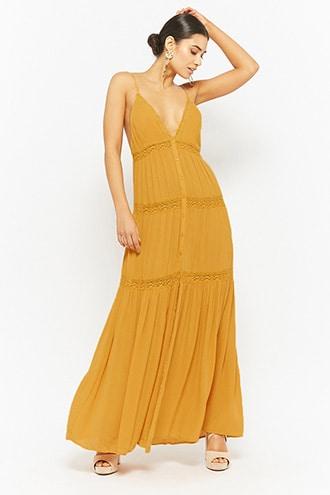 Forever21 Lace Trim Maxi Dress