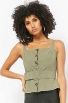 Forever21 Belted Trenchcoat-inspired Top