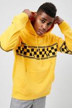 Forever21 Checkered Panel Hoodie