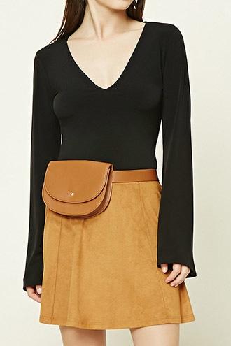 Forever21 Faux Leather Fanny Pack Belt