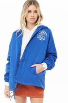 Forever21 Love World Wide Graphic Coach Jacket