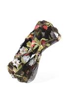 Forever21 Sheer Mesh Floral Embroidered Headwrap
