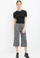 Forever21 Women's  Marled Knit Culottes