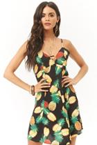 Forever21 Pineapple Fit & Flare Dress