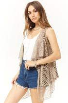 Forever21 Open-knit Combo Vest