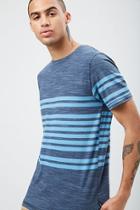 Forever21 Ocean Current Striped Heather Knit Tee