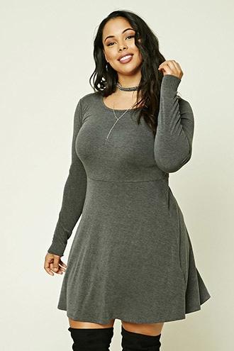 Forever21 Plus Size Faded Skater Dress