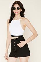 Forever21 Women's  Sweater-knit Crop Top