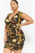 Forever21 Plus Size Chainlink Print Bodycon Dress