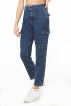 Forever21 D-ring Straight-leg Jeans