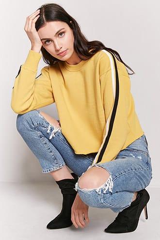 Forever21 High-rise Cutout Mom Jeans