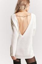 Forever21 Knit Open-back Sweater