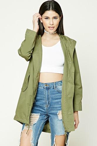 Forever21 High Neck Utility Jacket
