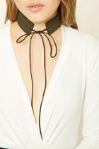 Forever21 Self-tie Faux Suede Choker