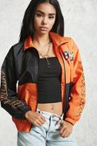 Forever21 Nw.yrk Graphic Zip Jacket