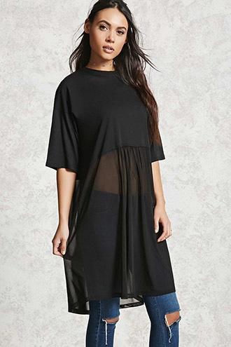 Forever21 Mesh Knit Tunic
