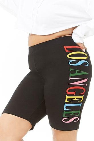 Forever21 Plus Size Los Angeles Biker Shorts