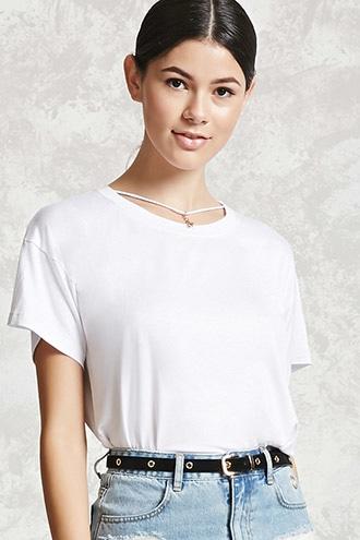 Forever21 Basic Crew Neck Tee