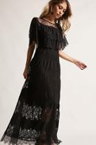 Forever21 12x12 Tiered Lace Maxi Dress