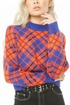 Forever21 Ribbed Plaid Sweater
