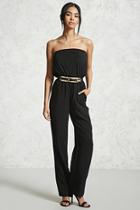 Forever21 Strapless Woven Jumpsuit