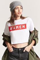Forever21 Cropped Ramen Graphic Tee