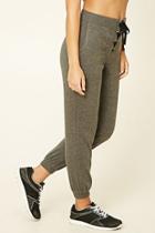 Forever21 Women's  Active Lace-up Fleece Joggers