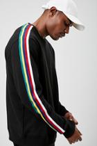 Forever21 Rainbow Striped Sweatshirt