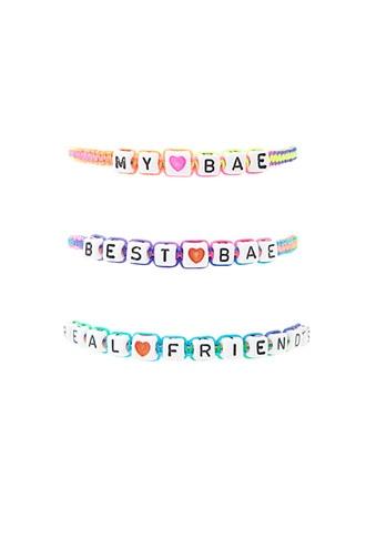 Forever21 Beaded My Bae Bracelet Set