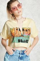 Forever21 Malibu Graphic Cropped Tee