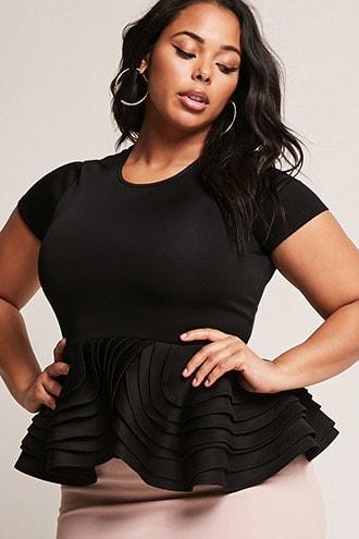 Forever21 Plus Size Scuba Knit Top