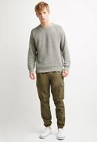 21 Men Twill Cargo Joggers (olive)